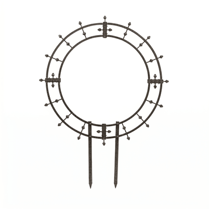 H Potter Round Metal Garden Trellis – Large Decorative Trellis for Climbing Plants