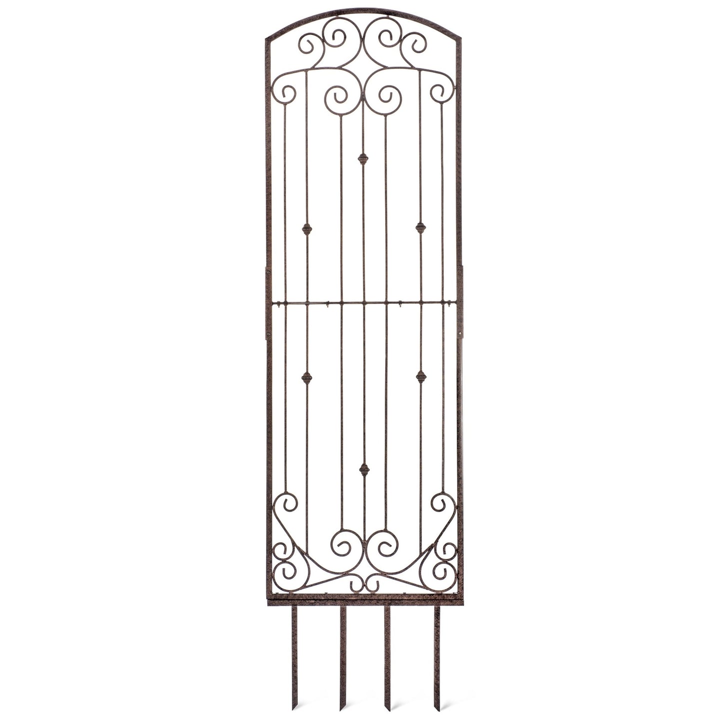 H Potter 8 Foot Wrought Iron Garden Trellis Metal Wall Screen - H Potter