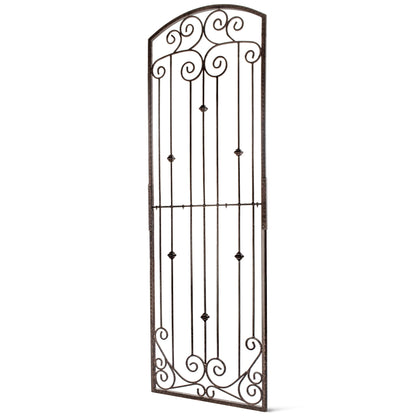 8 Foot Wrought Iron Garden Trellis Metal Wall Screen - H Potter