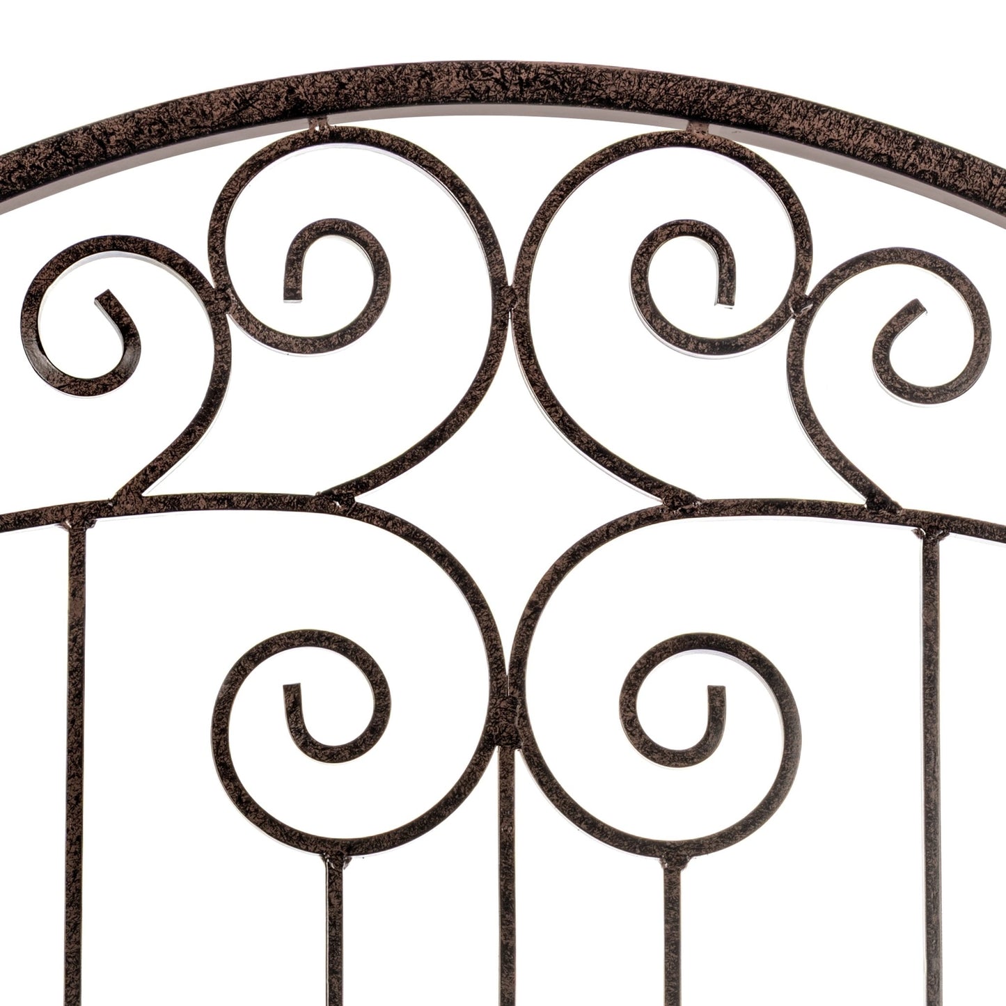 8 Foot Wrought Iron Garden Trellis Metal Wall Screen - H Potter