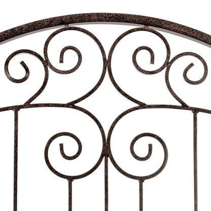 8 Foot Wrought Iron Garden Trellis Metal Wall Screen - H Potter