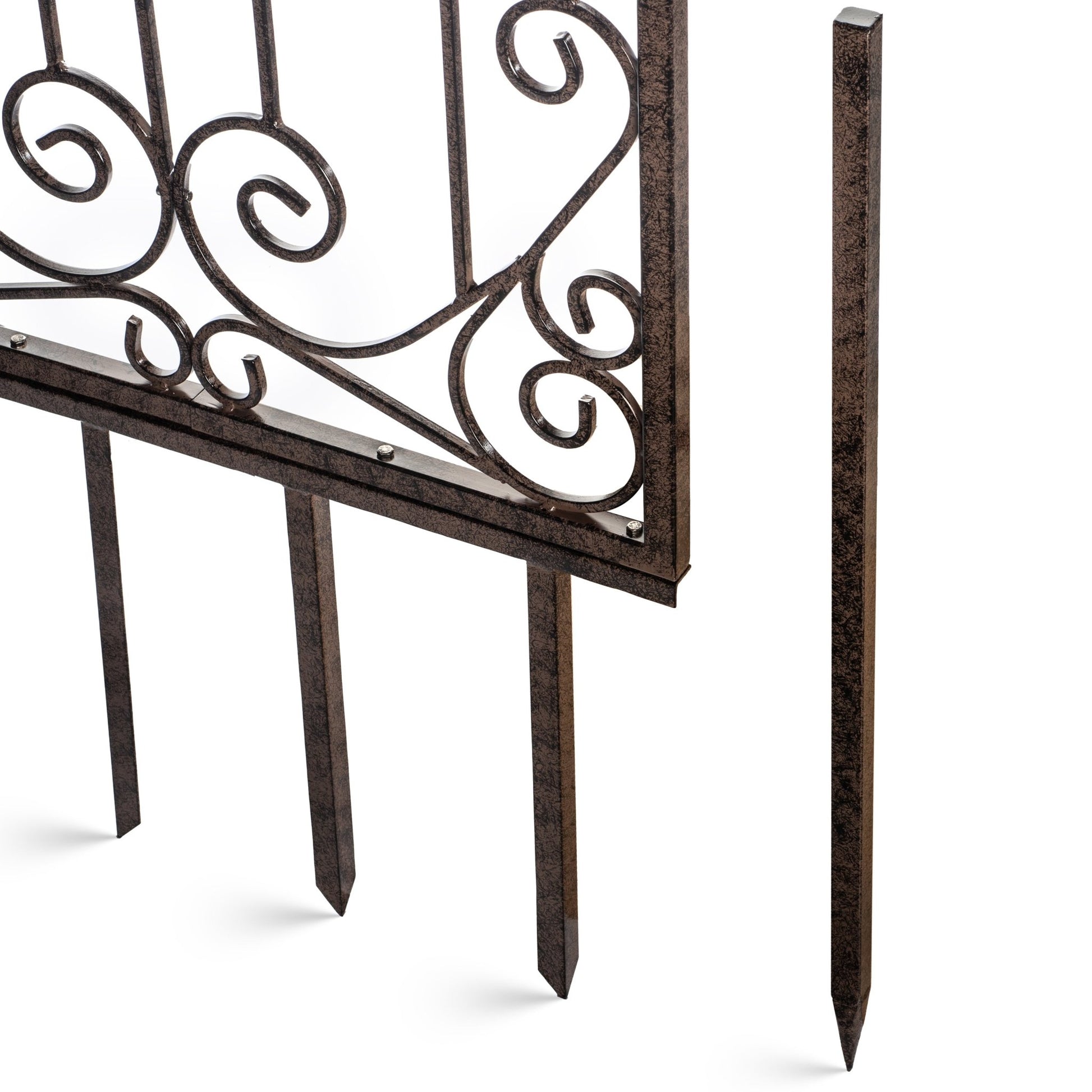 H Potter 8 Foot Wrought Iron Garden Trellis Metal Wall Screen - H Potter