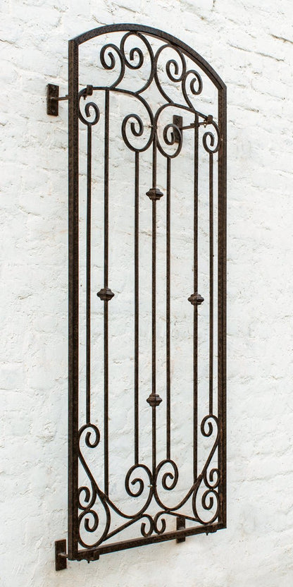 H Potter Garden Trellis Wrought Iron Metal Wall Screen with Wall Brackets
