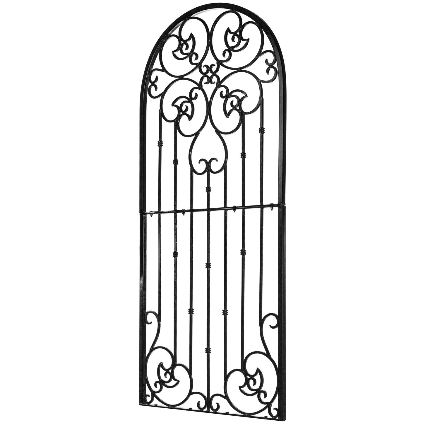 H Potter Garden Trellis Wrought Iron Heavy Scroll Metal Decoration Black Backyard Landscape Architectural Decor Garden Design