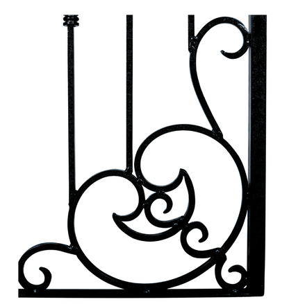 H Potter Garden Trellis Wrought Iron Heavy Scroll Metal Decoration Landscape Backyard Yard Art Structure for Climbing Plants