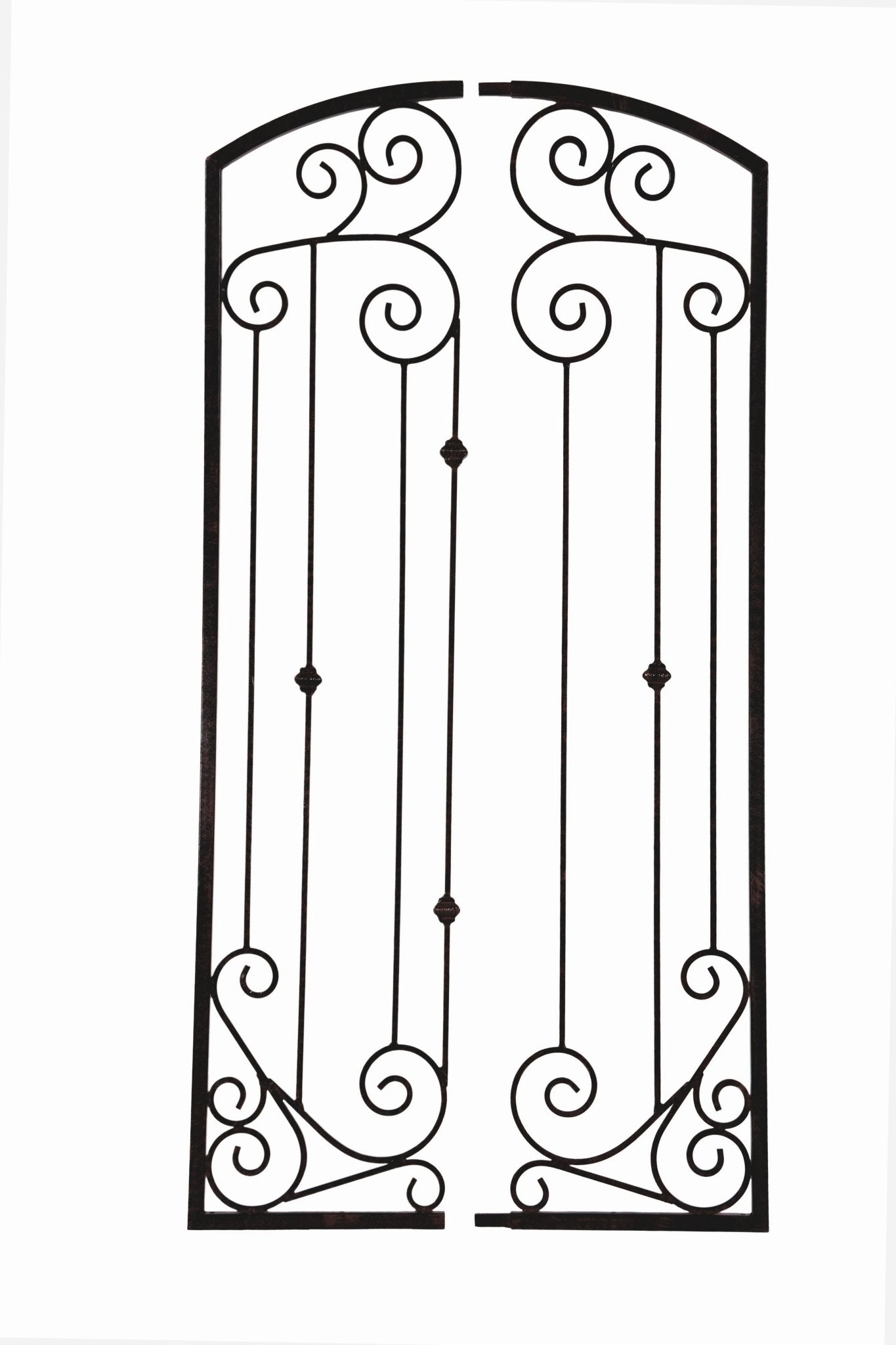 H Potter Large Garden Trellis Wrought Iron Metal Wall Screen Black