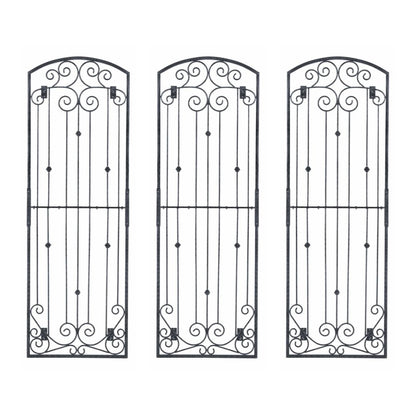 H Potter Garden Trellises Wrought Iron Heavy Scroll Metal Decoration Landscape Backyard Yard Art Structure for Climbing Plants