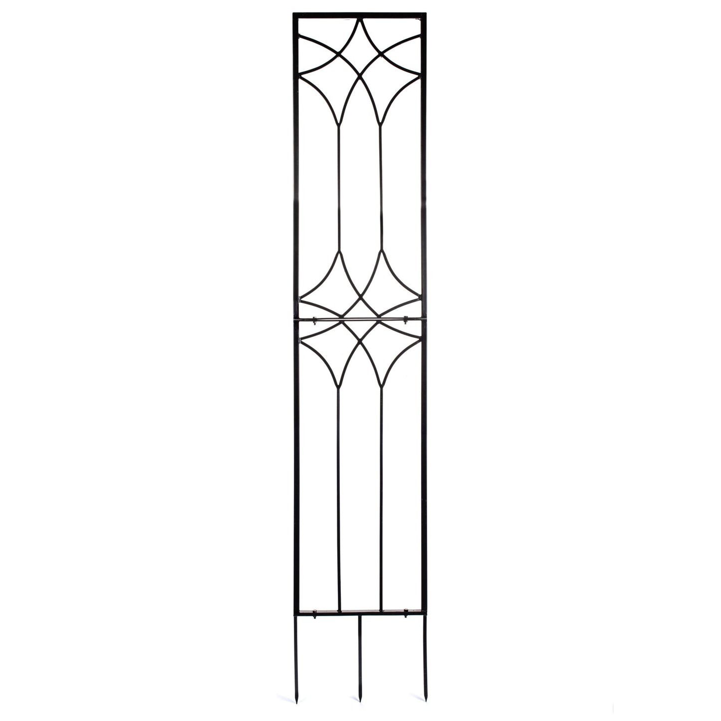 H Potter Tall Garden Trellises in Black Finish Set of 3 Metal Yard Art