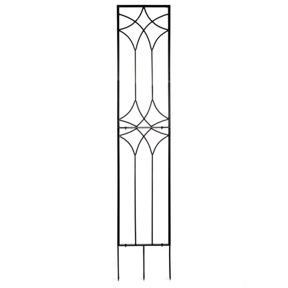 H Potter Tall Garden Trellises in Black Finish Set of 3 Metal Yard Art