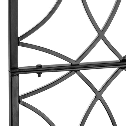 H Potter Tall Garden Trellises in Black Finish Set of 3 Metal Yard Art