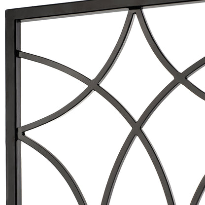 H Potter Tall Garden Trellises in Black Finish Set of 3 Metal Yard Art