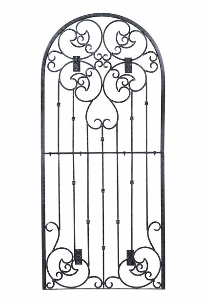 H Potter Black Metal Iron Scroll Wall Trellis with Wall Mounting Brackets