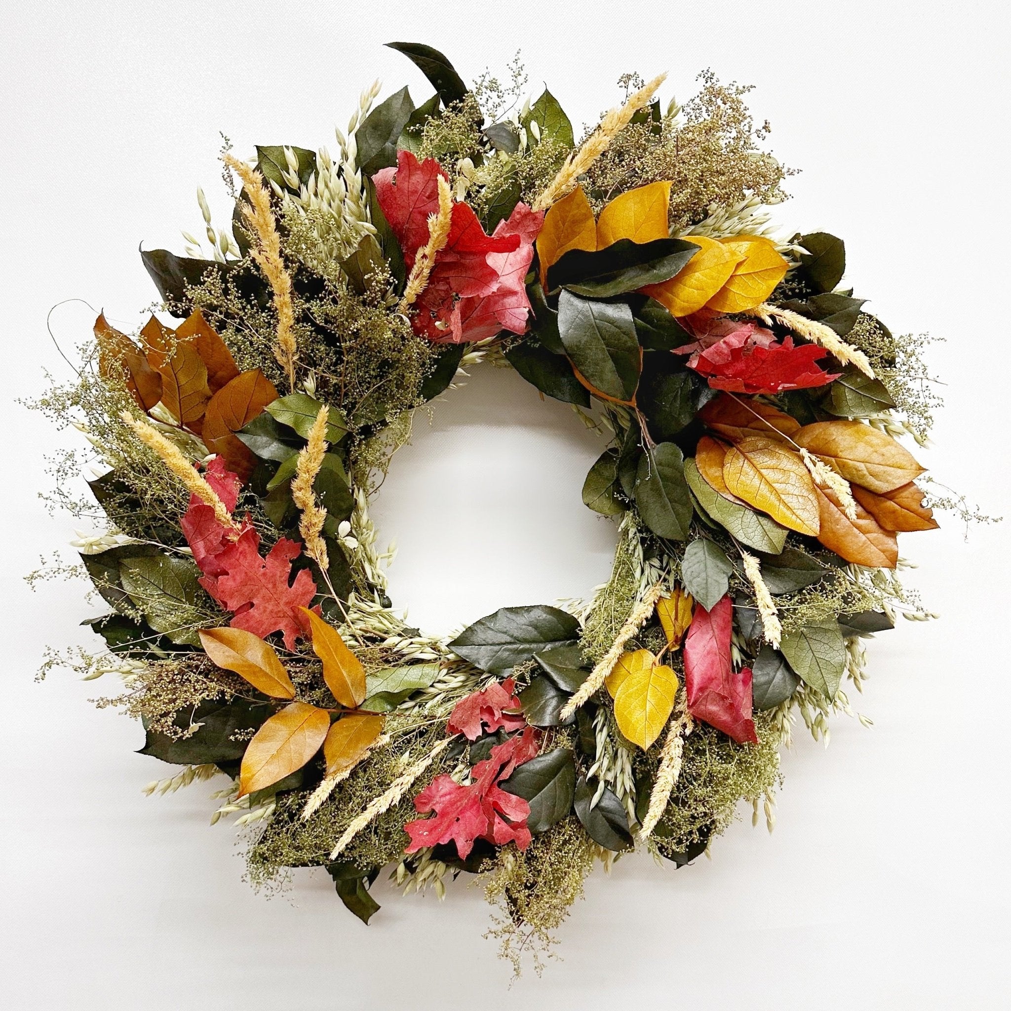 Rustling Fields Wreath | Preserved Botanical Wreath
