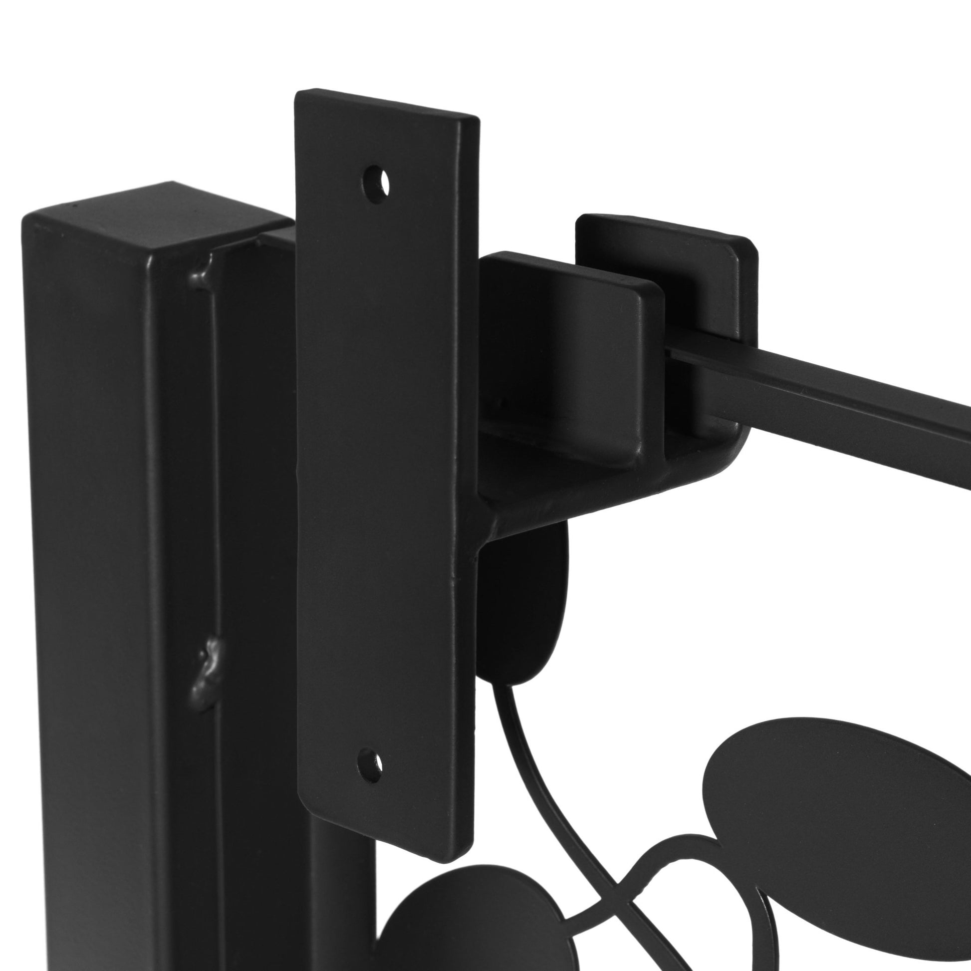 H Potter Wall Trellis Black Finish Outdoor Indoor Metal Art Panel With Mounting Brackets