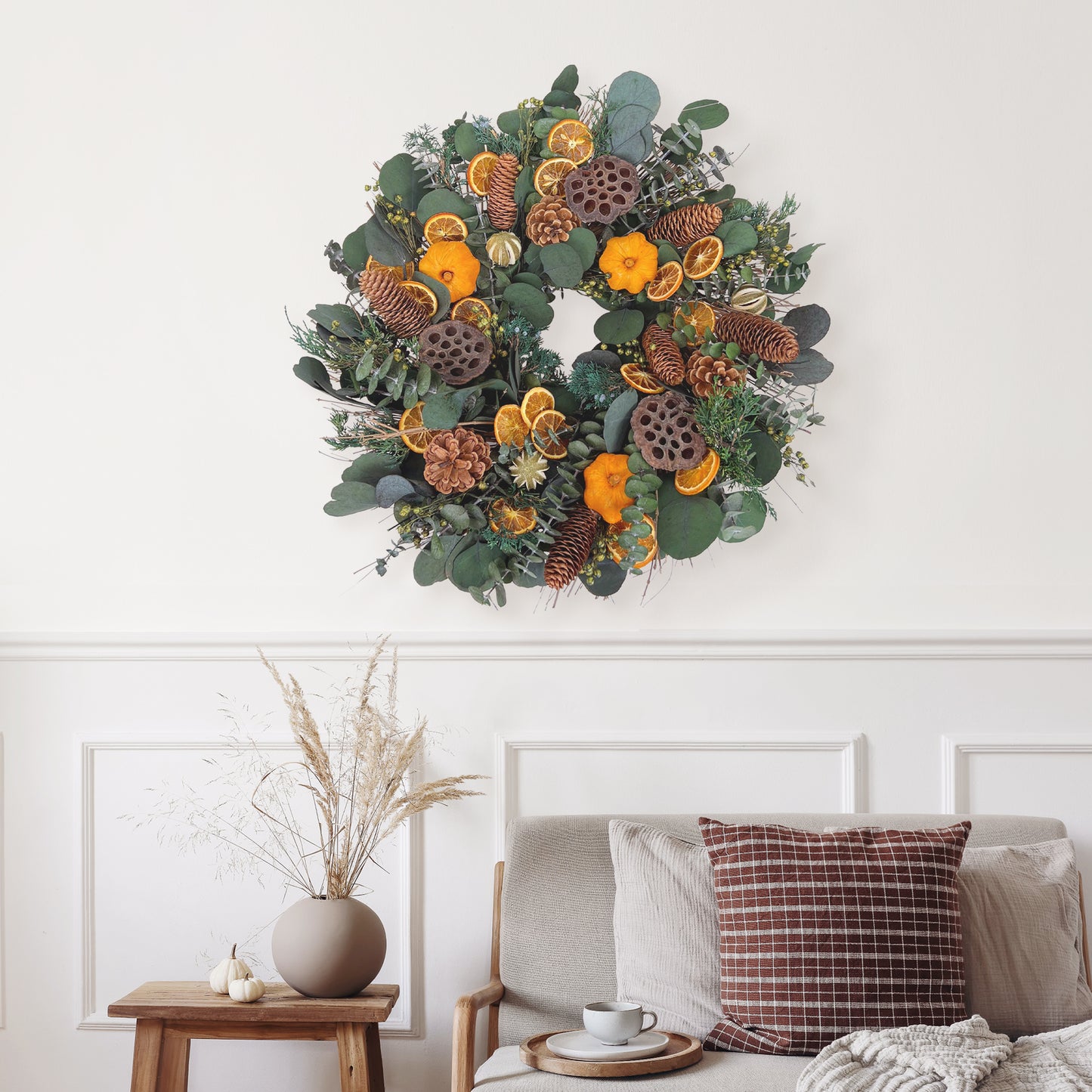 H Potter - Preserved Autumn Orchard Wreath