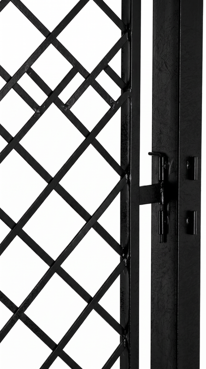H Potter Savannah Garden Arbor Set of 2 – Black Iron Trellis Arches