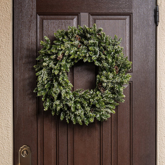 H Potter - Faux Frosted Pine Wreath