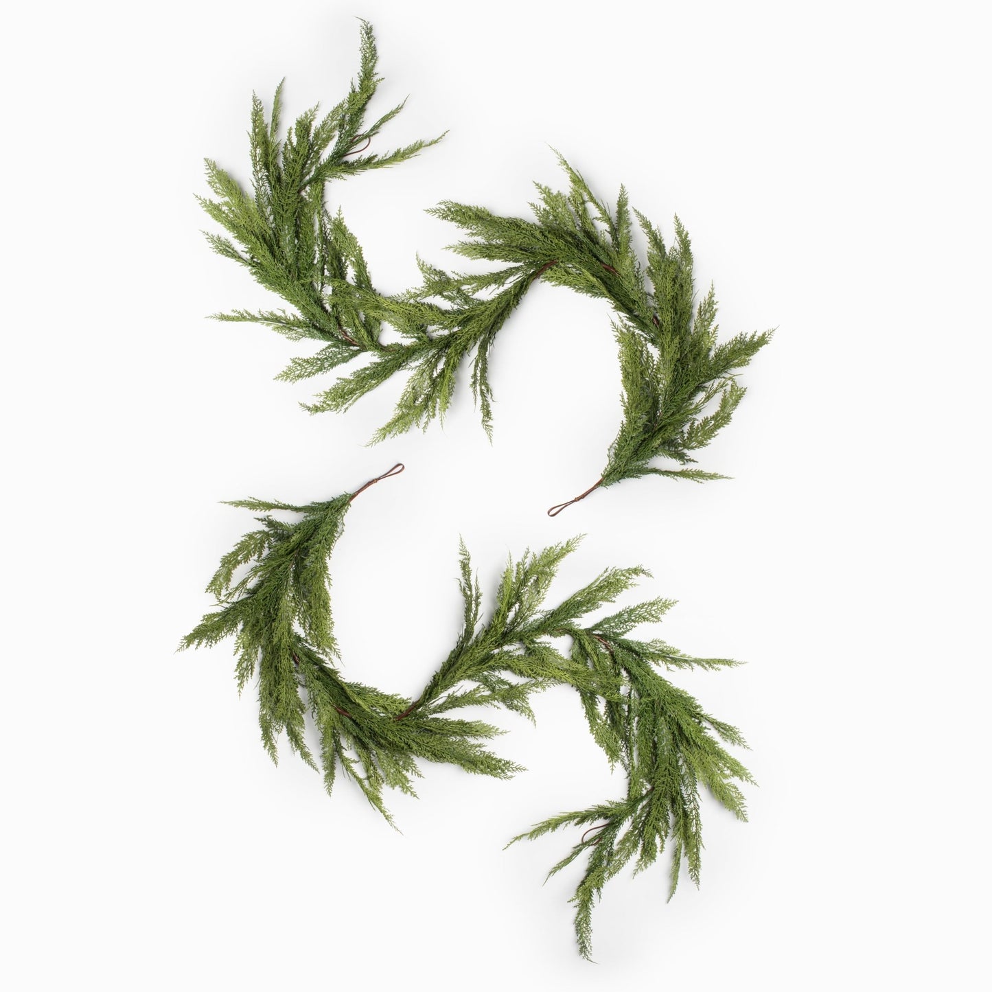 H Potter - Faux Wilder Pine & Cedar Wreath & Garlands Set