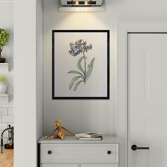Blue Flower Botanical Fine Art Print by H Potter