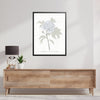 Peony Botanical Fine Art Print by H Potter Blue