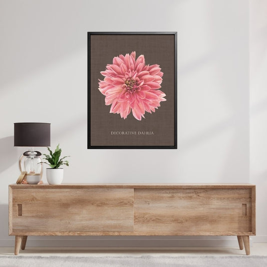 Decorative Dahlia Botanical Fine Art Print by H Potter