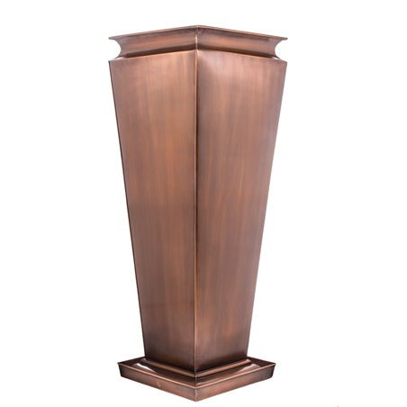 H Potter Large Outdoor Planter Tall Copper Patio Deck Garden Planters