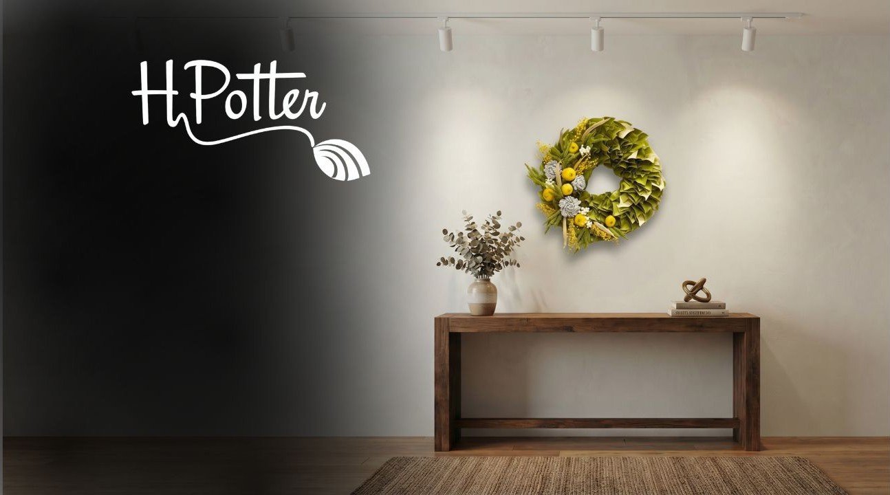 H Potter Vibrant Meadow Dried Wreath | Indoor Spring Botanical Decor