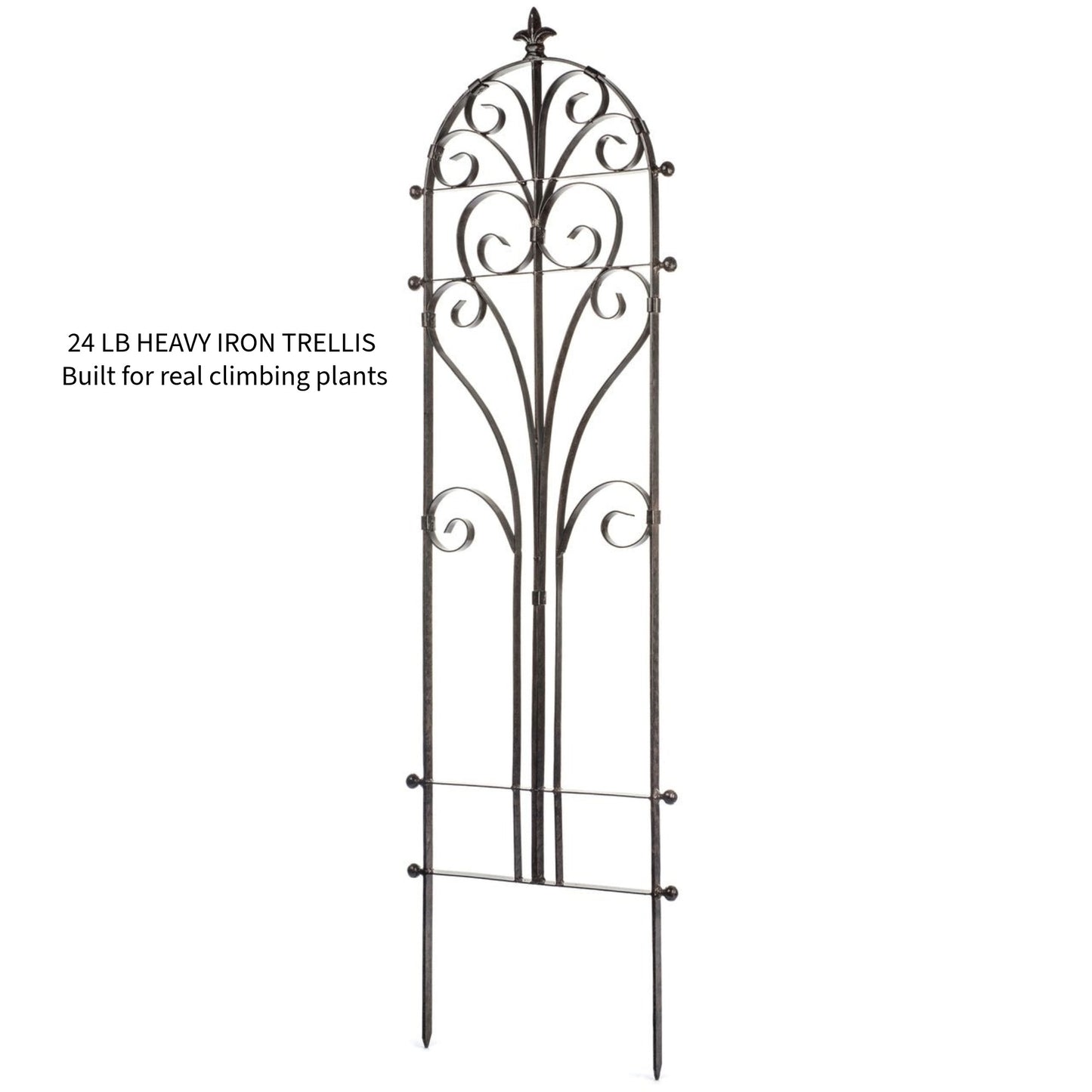 H Potter Italian Iron Trellis Yard Wall Art