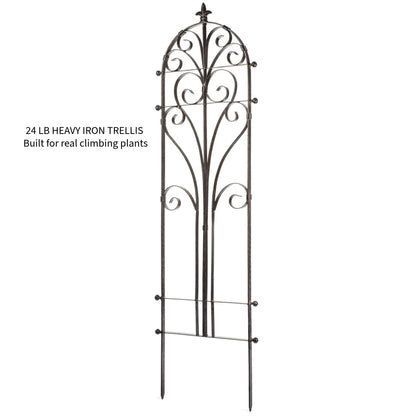 H Potter Italian Iron Trellis Yard Wall Art