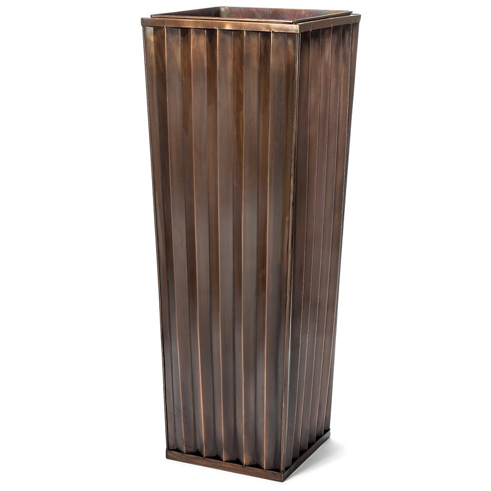 H Potter Planters Set of 2 Patio Deck Flower Ribbed Garden
