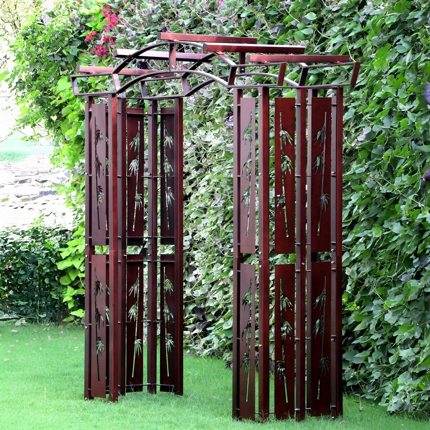 Large Heavy Duty Garden Arbor Trellis Arch Iron by H Potter