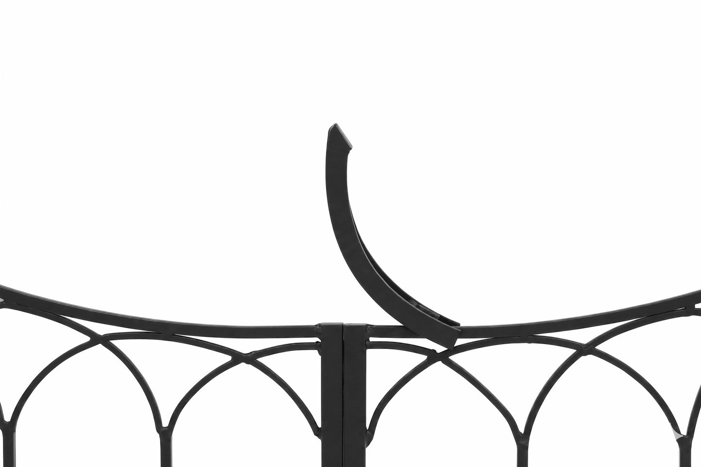 H Potter Gothic Arbor Arch with Gate - Freestanding Garden Gateway Arbor