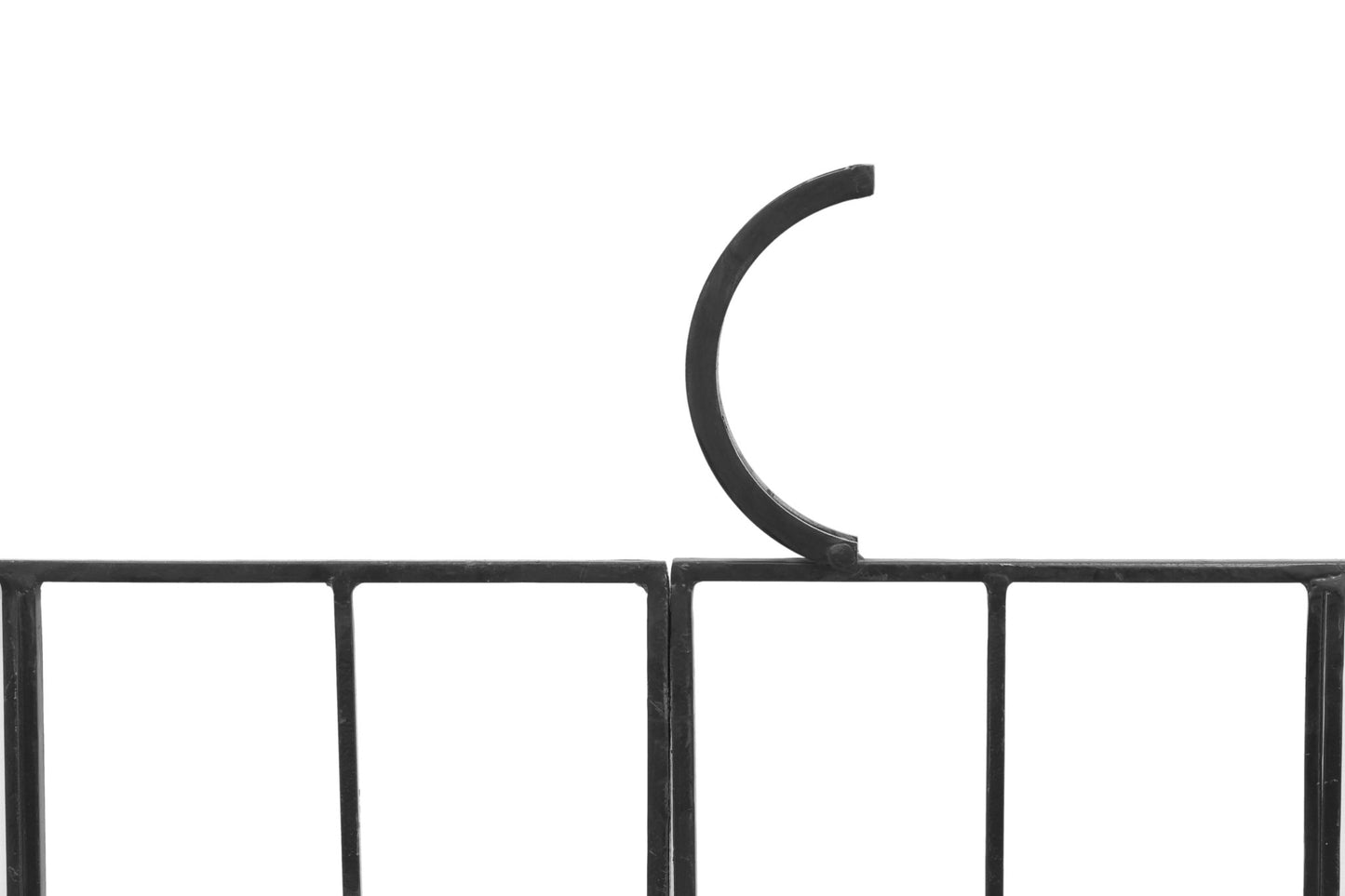 H Potter Geometric Garden Arbor with Gate - Heavy Duty Gateway Arch