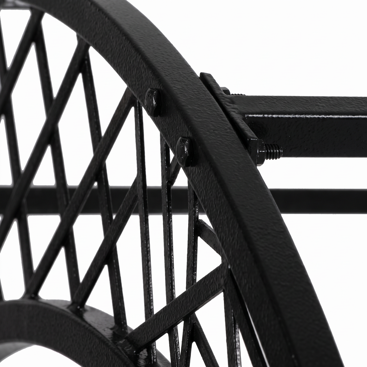 H Potter Savannah Garden Arbor – Black Iron Garden Trellis Arch