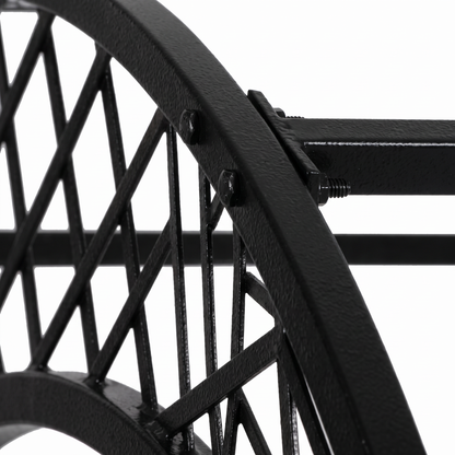 H Potter Savannah Garden Arbor – Black Iron Garden Trellis Arch
