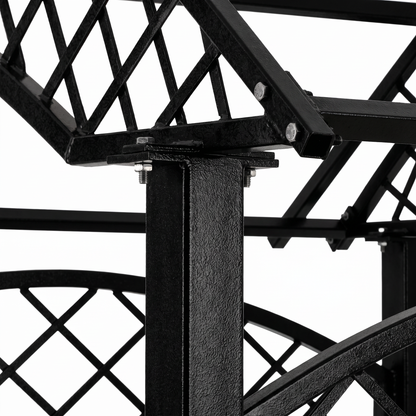 H Potter Savannah Garden Arbor Set of 2 – Black Iron Trellis Arches