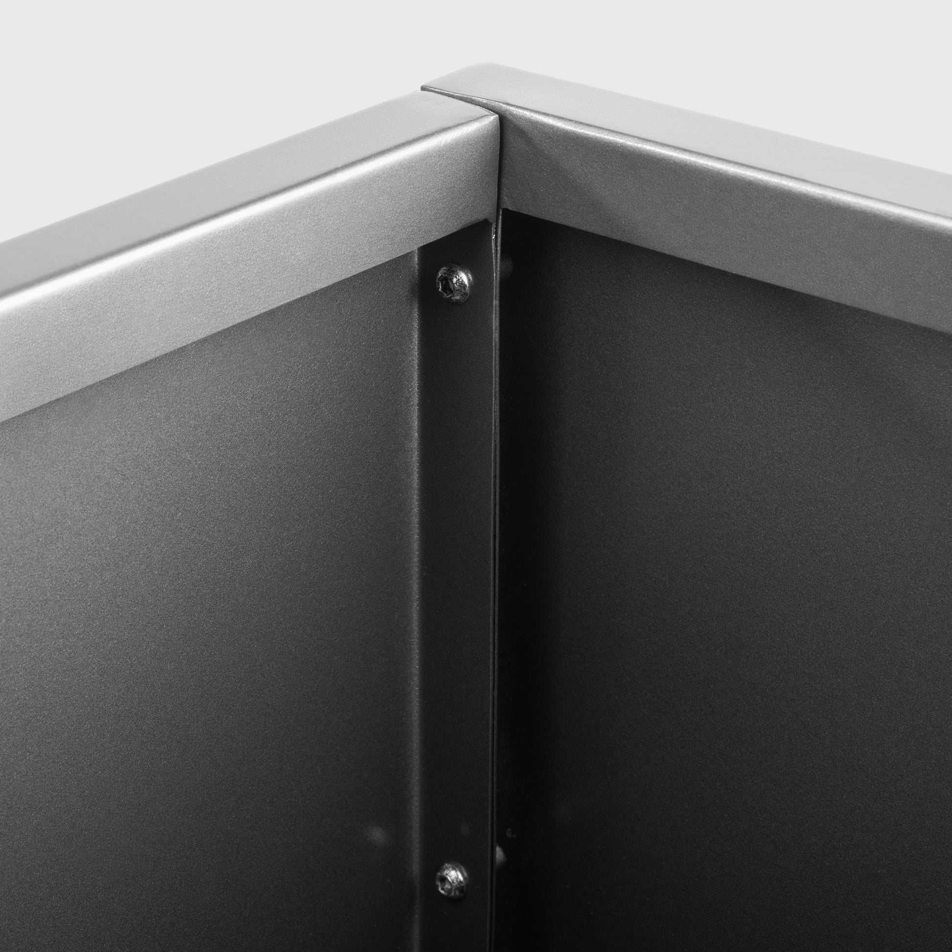 h potter gray planter inner view