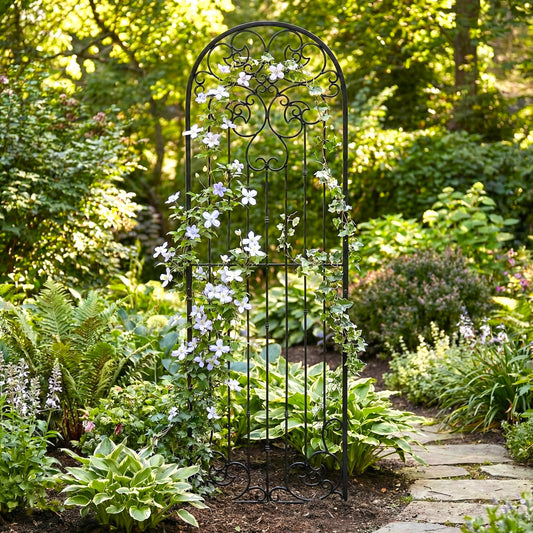 h potter freestanding 8 ft iron garden trellis
