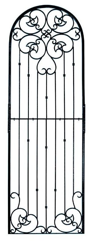 H Potter 8 ft black garden trellis front view