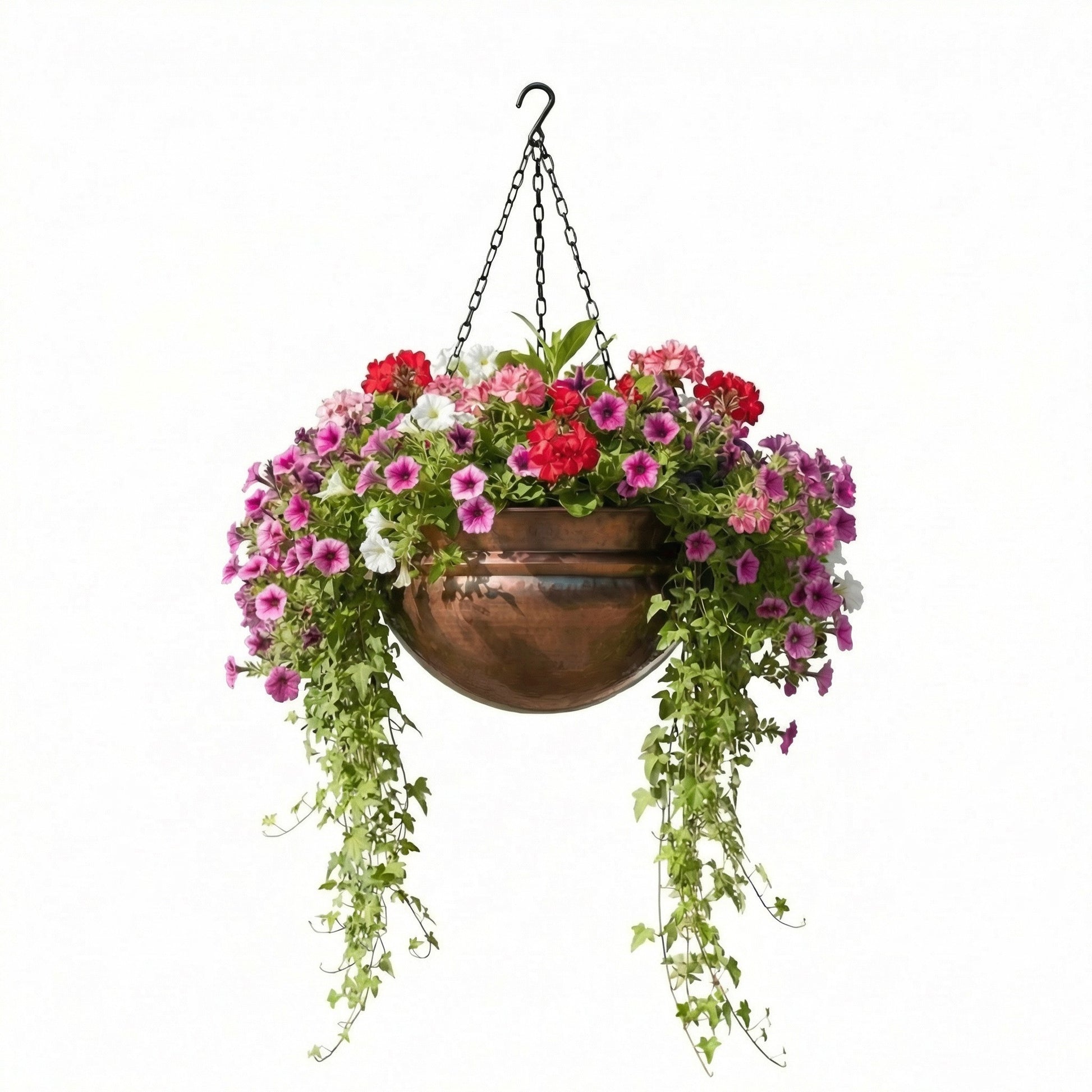 brass hanging plant bracket Hanging Brass Planter - H Potter