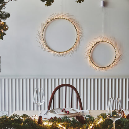 H Potter Celeste Lighted Wreath – Warm White LED Indoor Décor