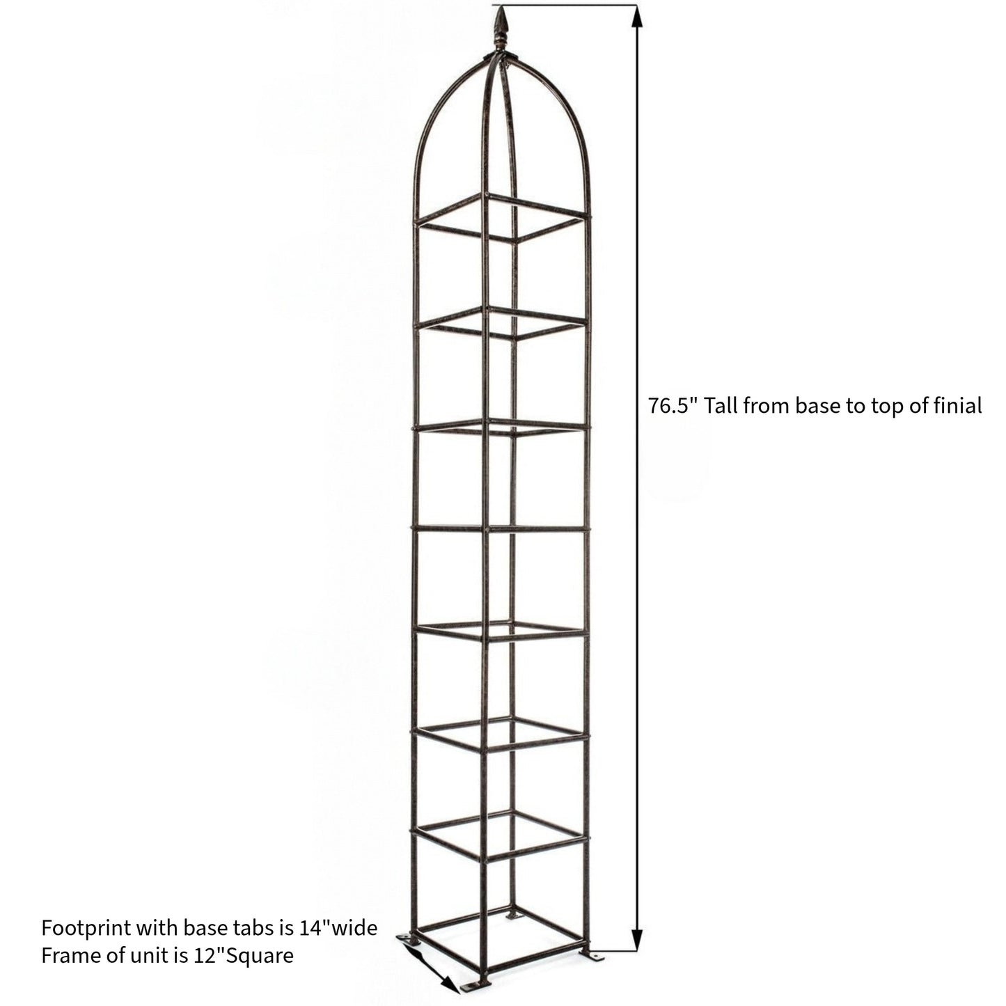 H Potter Trellis – Chic Farming Obelisk Trellis 76.5" Tall