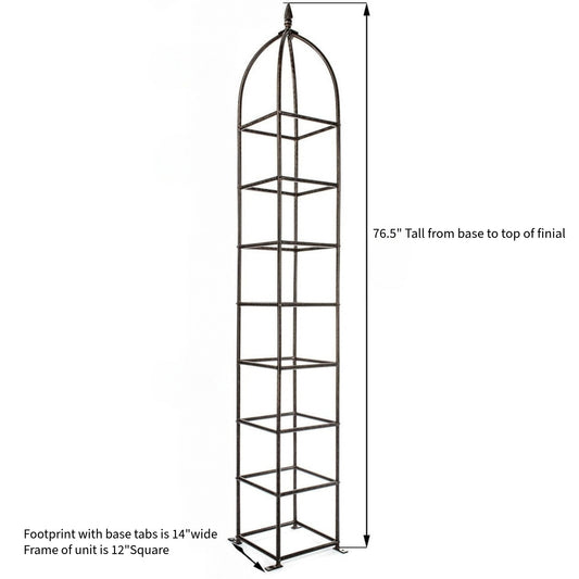 H Potter Trellis – Chic Farming Obelisk Trellis 76.5" Tall