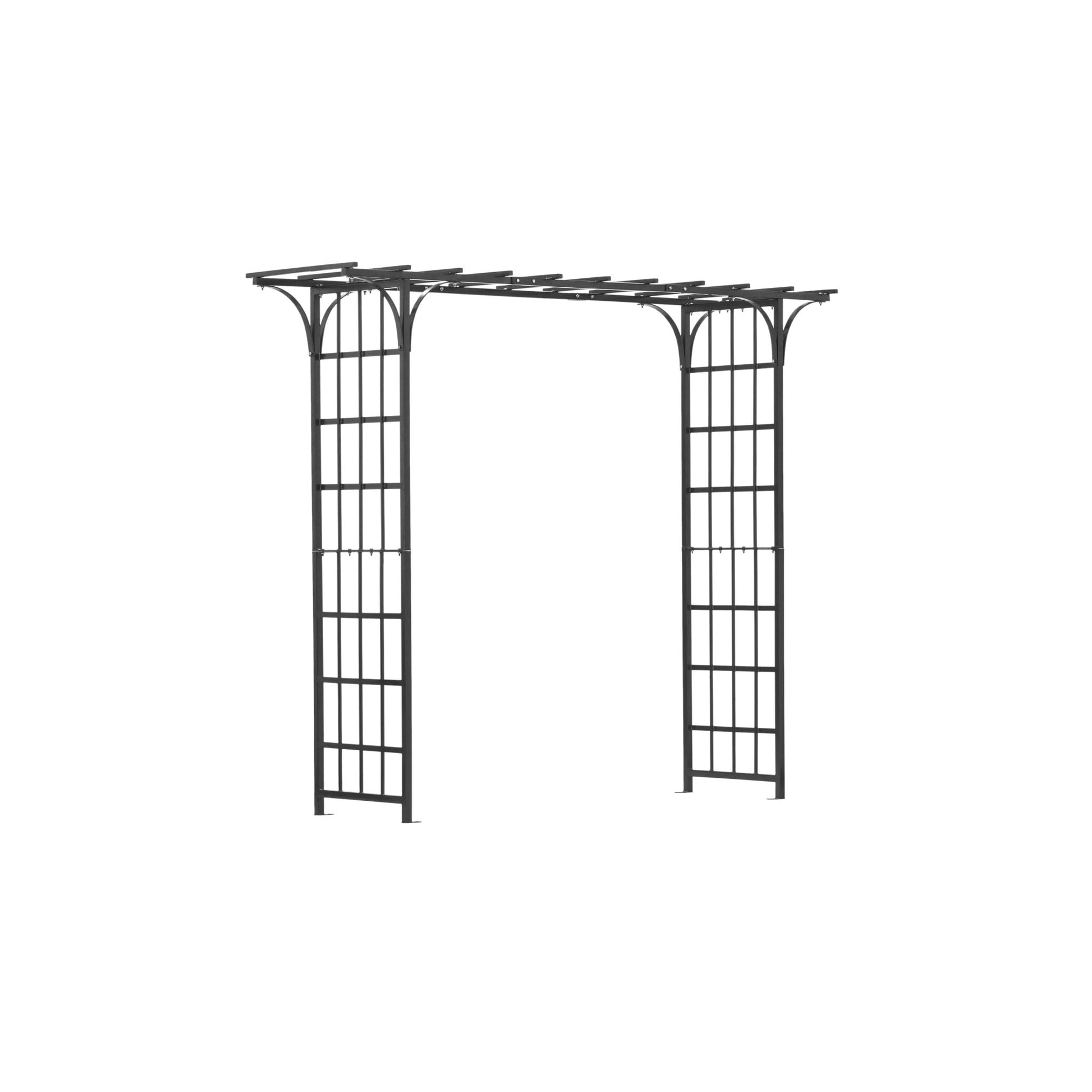 angle view of h potter eden park 77 inch arbor