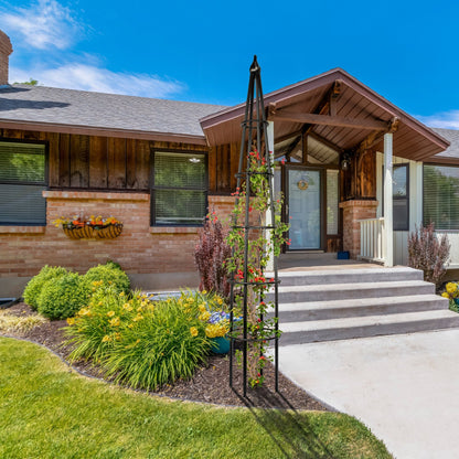 h-potter-estate-10-foot-black-garden-obelisk-trellis-landscape