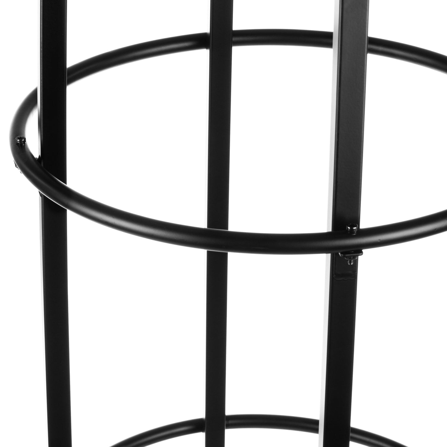 H Potter structural ring support detail on estate 10 foot black garden obelisk trellis