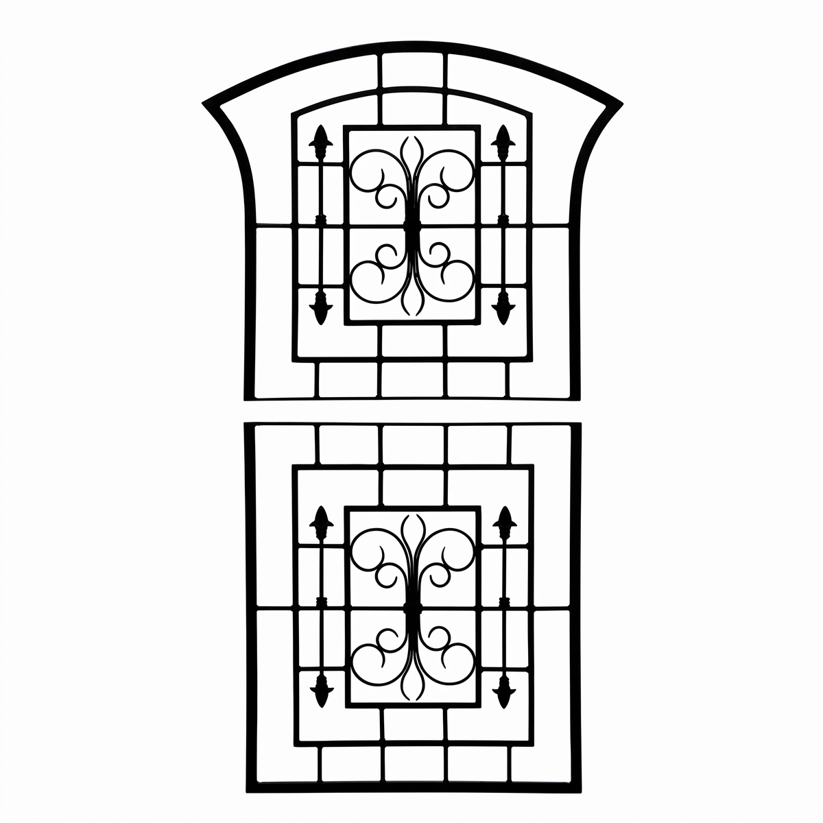 H Potter Trellis – Kingsley 6' Iron Garden Trellis – Black