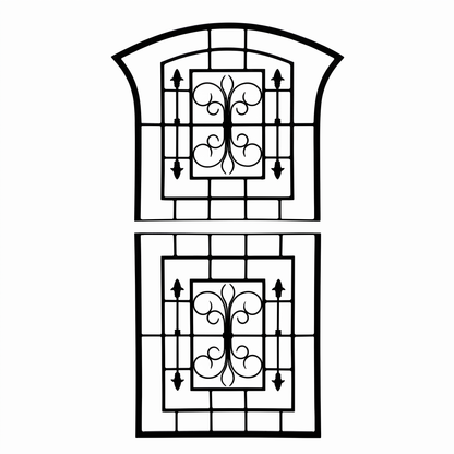 H Potter Trellis – Kingsley 6' Iron Garden Trellis – Black