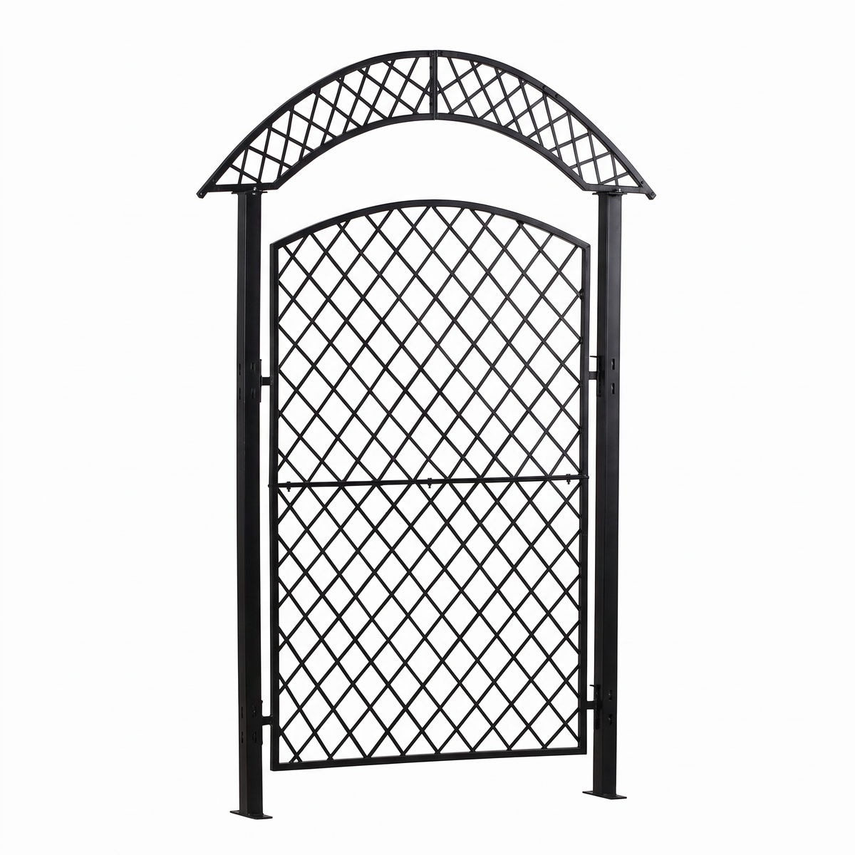 H Potter Savannah Garden Trellis – 85" Large Black Freestanding Screen