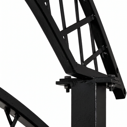 H Potter Savannah Garden Trellis – 85" Large Black Freestanding Screen